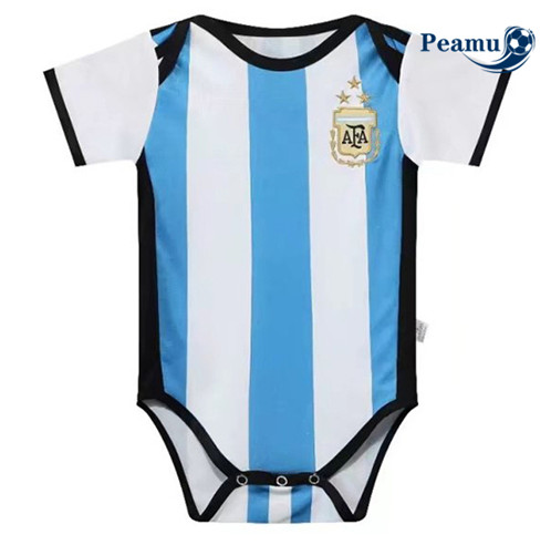 Camisola Futebol Argentina Bebê Equipamento 3 estrelas 2022-2023 Pt20046