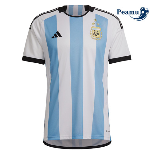 Camisola Futebol Argentina Principal Equipamento 3 estrelas 2022-2023 Pt20069