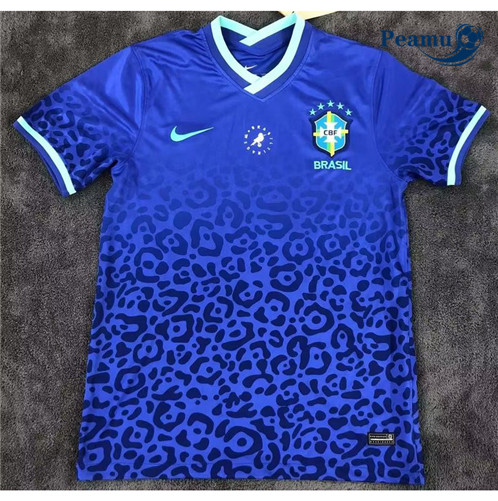 Nouveau Camisola Futebol Brasil Equipamento Treinamento Azul 2022