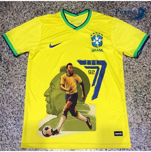 Camisola Futebol Brasil Equipamento edição comemorativa Amarelo 2022-2023 Pt20086