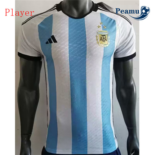 Camisola Futebol Argentina Player Version Principal Equipamento 3 estrelas 2022-2023 Pt20075