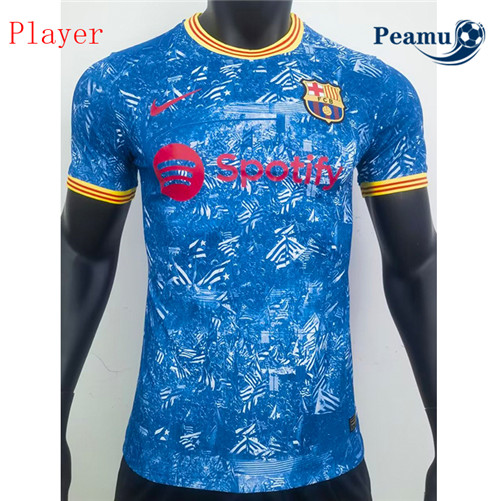 Camisola Futebol Barcelona Player Version Equipamento Azul 2022-2023 Pt20116