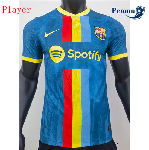 Camisola Futebol Barcelona Player Version Equipamento Classic Verde escuro 2023-2024 Pt20119