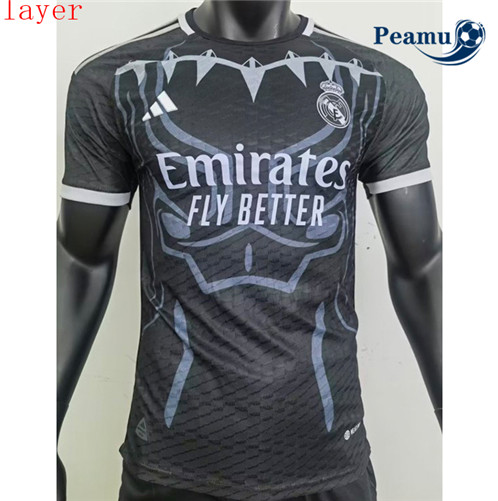 Camisola Futebol Real Madrid Player Version Equipamento Classic Preto 2023-2024 Pt20125