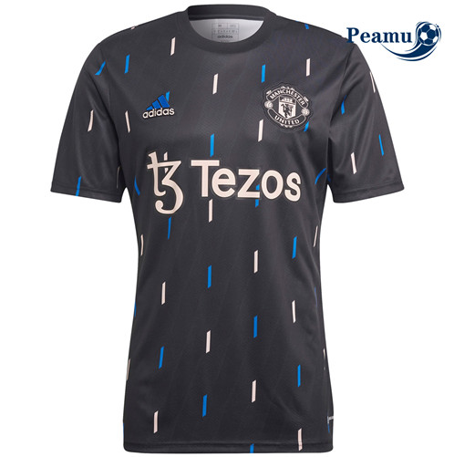 Camisola Futebol Manchester United Equipamento Pre Match - Preto 2022-2023 Pt20218