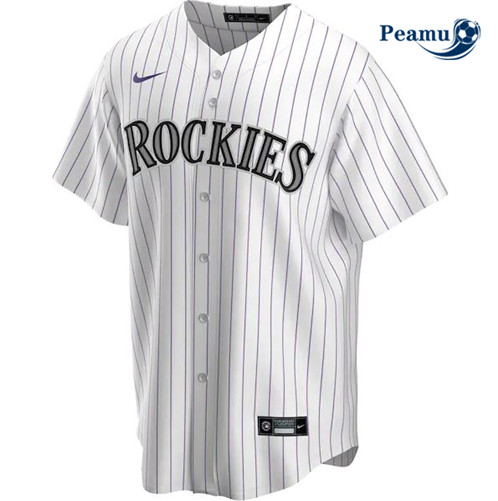 Camisola Futebol Colorado Rockies - Branco p1006