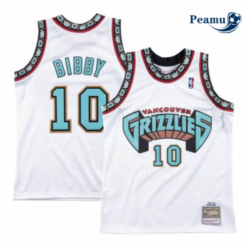 Camisola Futebol Mike Bibby, Memphis Grizzlies - Branco p1085