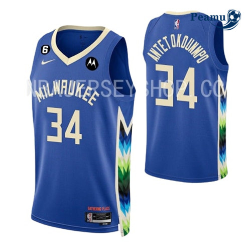 Camisola Futebol Giannis Antetokounmpo, Milwaukee Bucks 2022/23 - City p1092