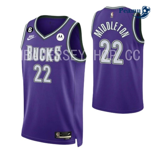 Camisola Futebol Khris Middleton, Milwaukee Bucks 2022/23 - Classic p1097