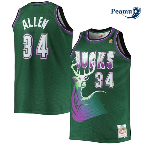 Camisola Futebol Ray Allen, Milwaukee Bucks - Hardwoord Classics p1100