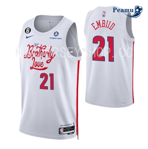 Camisola Futebol Joel Embiid, Philadelphia 76ers 2022/23 - City p1136