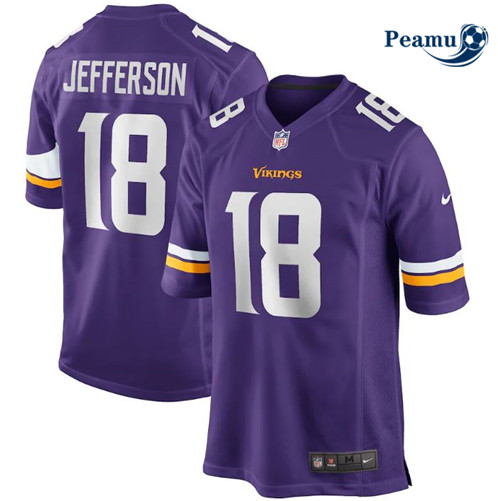 Camisola Futebol Justin Jefferson, Minnesota Vikings - Roxo p1179