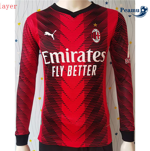 Peamu: Comprar Camisola AC Milan Player Principal Equipamento Manga Larga 2023-2024