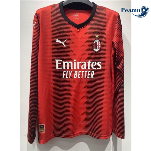 Peamu: Comprar Camisola AC Milan Principal Equipamento Manga Larga 2023-2024