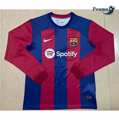 Peamu: Comprar Camisola Barcelona Principal Equipamento Manga Comprida 2023-2024