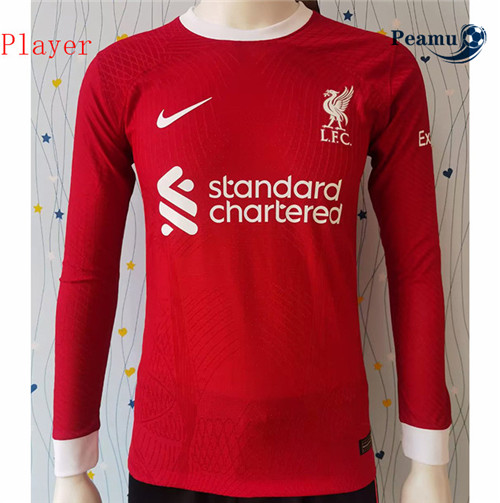 Peamu: Comprar Camisola Liverpool Player Version Principal Equipamento Manga Comprida 2023-2024