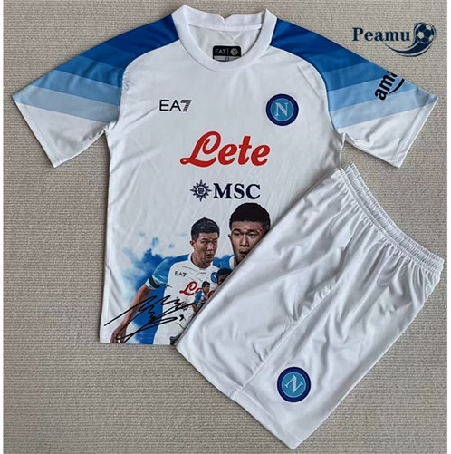 Peamu: Comprar Camisola Naples Criança Equipamento Branco 2023-2024