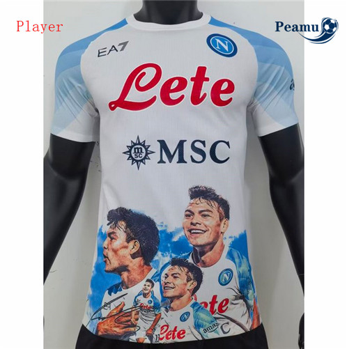 Peamu: Comprar Camisola Naples Player Version Equipamento Branco/Azul 2023-2024