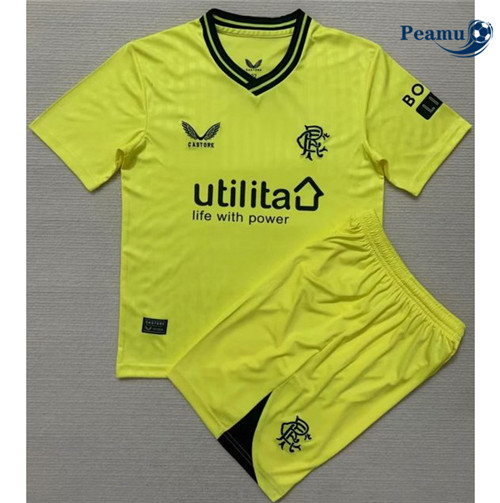 Peamu: Comprar Camisola Rangers FC Criança Equipamento Portero Amarillo 2023-2024