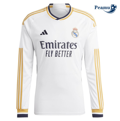 Peamu: Comprar Camisola Real Madrid Principal Equipamento Manga Comprida 2023-2024