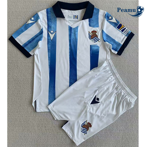 Peamu: Comprar Camisola Real Sociedad Criança Principal Equipamento 2023-2024