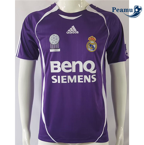 Peamu: Comprar Camisola Futebol Retrô Real Madrid Roxo Equipamento 2006