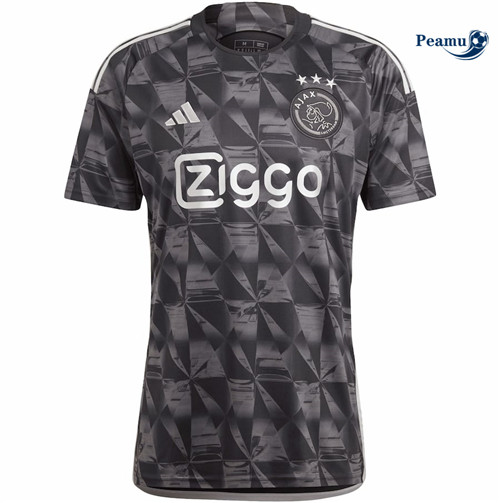 tomada Camisola Futebol AFC Ajax Terceiro Equipamento Preto 2023-2024