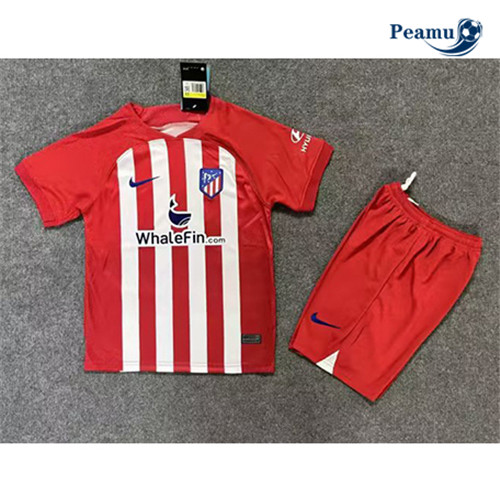 Cria Camisola Futebol Atletico Madrid Enfant Principal Equipamento 2023-2024