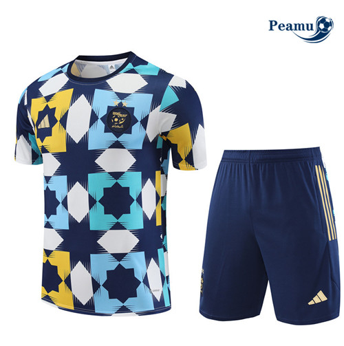 tomada Camisola Kit Equipamento Training Argélia Criancas + Shorts Azul 2023-2024