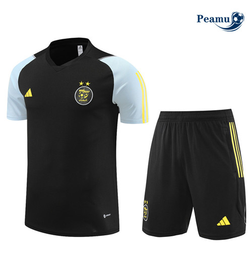 Todos Camisola Kit Equipamento Training Argélia Criancas + Shorts Preto 2023-2024