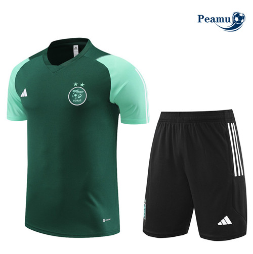 Cria Camisola Kit Equipamento Training Argélia Criancas + Shorts Verde 2023-2024