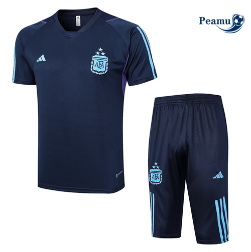 Réplicas Camisola Kit Equipamento Training Argentina + Shorts Azul 2023-2024