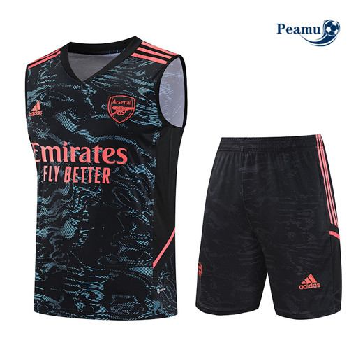 Criar Camisola Kit Equipamento Training Arsenal Colete + Shorts Preto 2023-2024