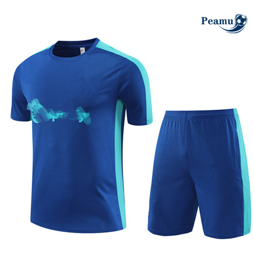 Procurar Camisola Kit Equipamento Training Barcelona + Shorts Azul 2023-2024