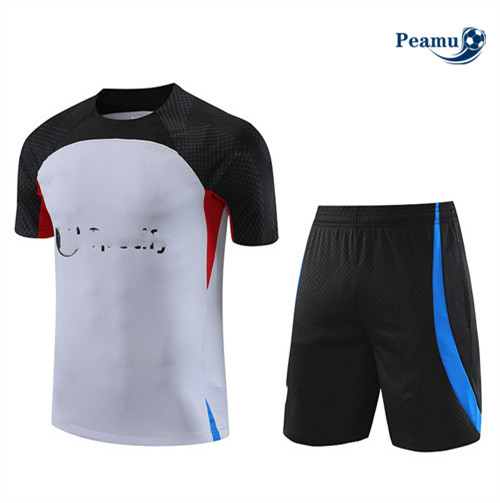 Projeto Camisola Kit Equipamento Training Barcelona + Shorts Cinza 2023-2024