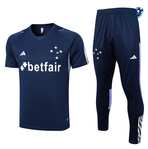 Projeto Camisola Kit Equipamento Training Cruzeiro + Pantalon Azul 2023-2024