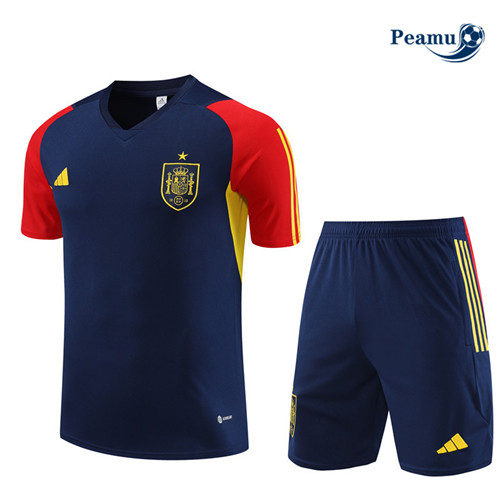 Réplicas Camisola Kit Equipamento Training Espanha Criancas + Shorts Azul 2023-2024