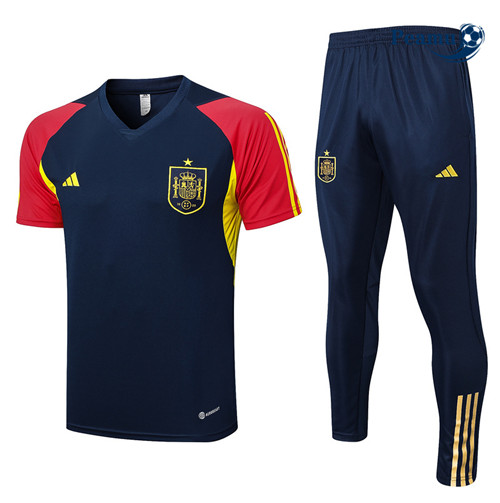 Oferta Camisola Kit Equipamento Training Espanha + Pantalon Azul 2023-2024