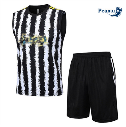 Criar Camisola Kit Equipamento Training Juventus Colete + Shorts Branco 2023-2024
