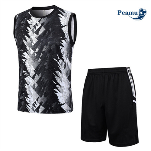 Réplicas Camisola Kit Equipamento Training Juventus Colete + Shorts Preto 2023-2024