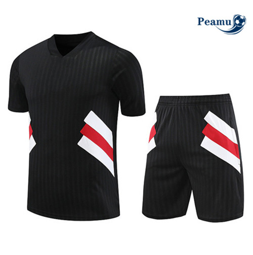 Novo Camisola Kit Equipamento Training Manchester United + Shorts Preto 2023-2024