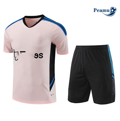 Réplicas Camisola Kit Equipamento Training Manchester United + Shorts Rosa 2023-2024