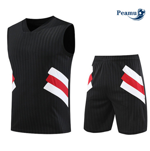 Loja Camisola Kit Equipamento Training Manchester United Colete + Shorts Preto 2023-2024