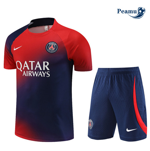 Todos Camisola Kit Equipamento Training PSG Criancas + Shorts Azul 2023-2024