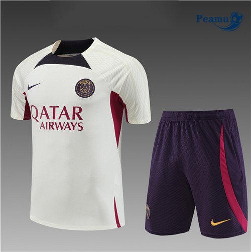 Ofertas Camisola Kit Equipamento Training PSG Criancas + Shorts Damasco 2023-2024