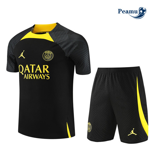 Loja Camisola Kit Equipamento Training PSG Criancas + Shorts Preto 2023-2024