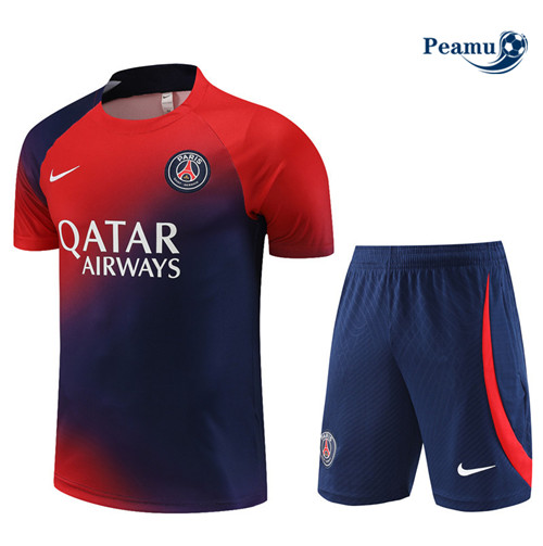 Réplicas Camisola Kit Equipamento Training PSG + Shorts Azul 2023-2024