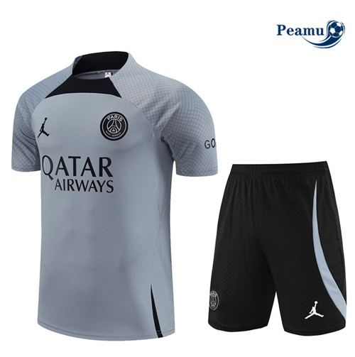 Procurar Camisola Kit Equipamento Training PSG + Shorts Cinza 2023-2024