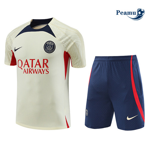 Ofertas Camisola Kit Equipamento Training PSG + Shorts Damasco 2023-2024