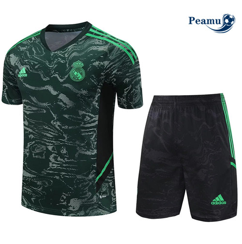 Loja Camisola Kit Equipamento Training Real Madrid + Shorts Verde 2023-2024